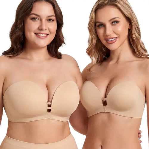 Womens Strapless Push Up & Lift Bra