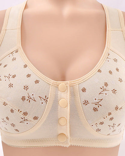 Wireless Front Closure Lace Bras, Light Support, Size Up