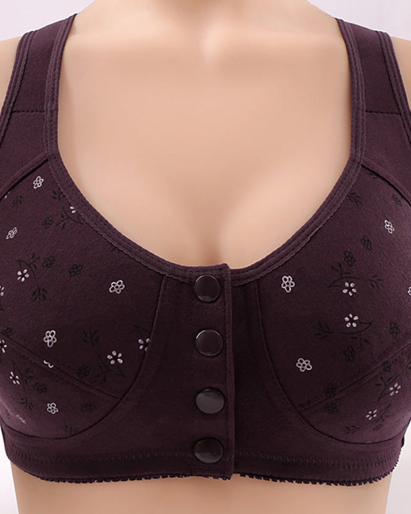 Wireless Front Closure Lace Bras, Light Support, Size Up