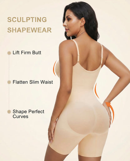 Women's Tummy Control Zip Front Bodysuit
