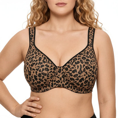 Soft Plus Size Full Coverage Unlined Minimizer Bra