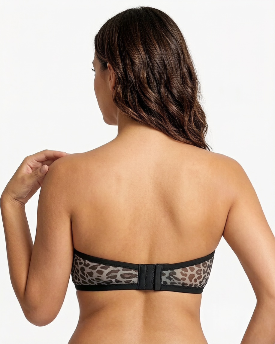 Strapless Mesh Bra with Underwire Lift and Sculpting Fit