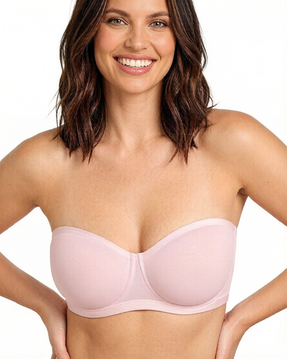 Strapless Mesh Bra with Underwire Lift and Sculpting Fit