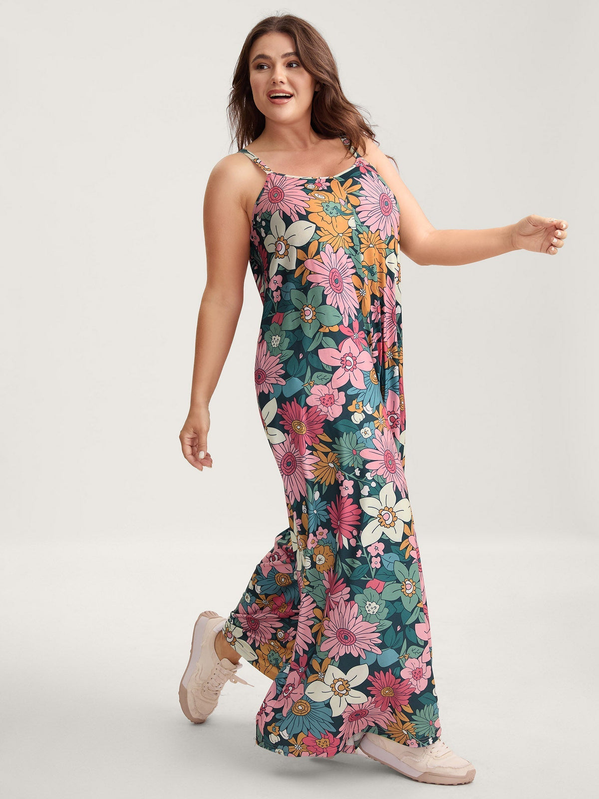 Colorful Stretch Jumpsuit with Custom Fit