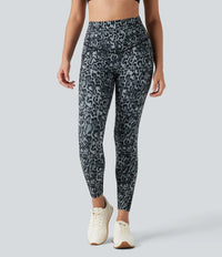 Black and Silver Leopard Print