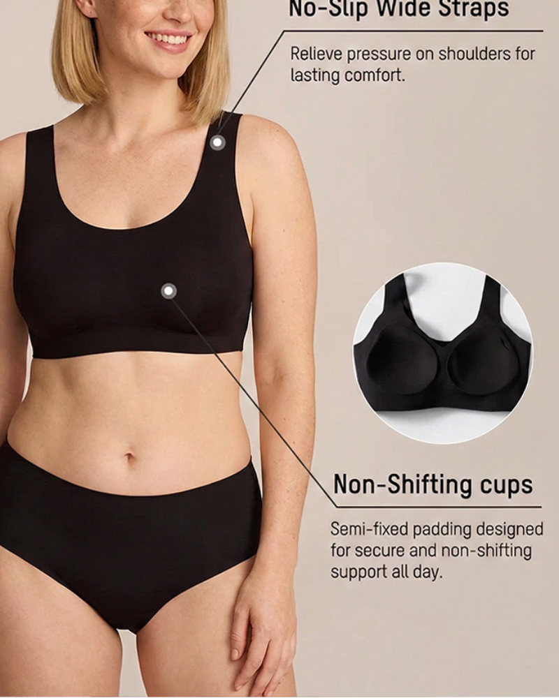 Lifting Wire-Free Antibacterial Jelly Bra