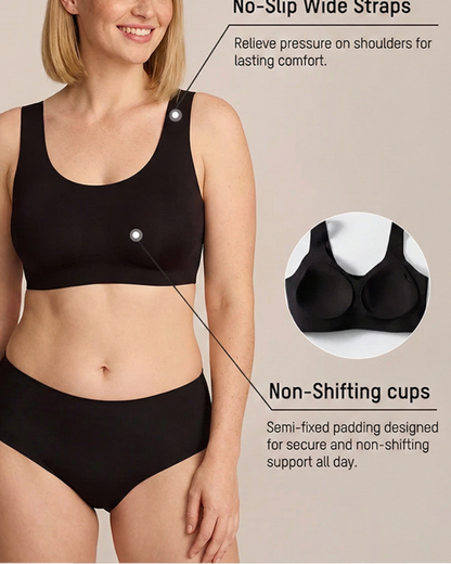 Lifting Wire-Free Antibacterial Jelly Bra