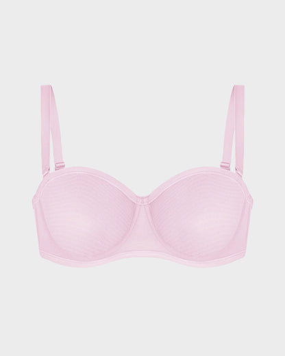 Strapless Mesh Bra with Underwire Lift and Sculpting Fit