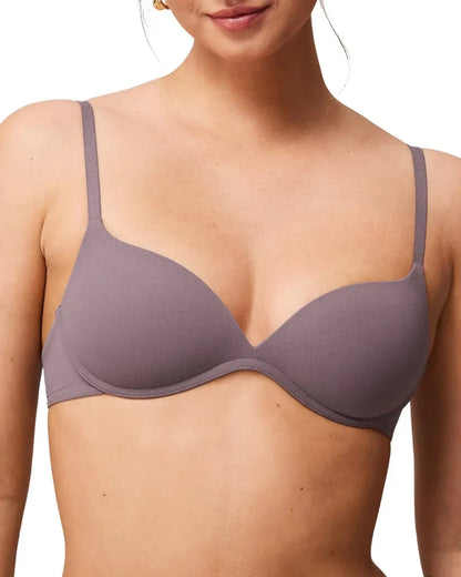 Wireless padded push-up bra for small busts, wire-free comfort 32AA–38A.