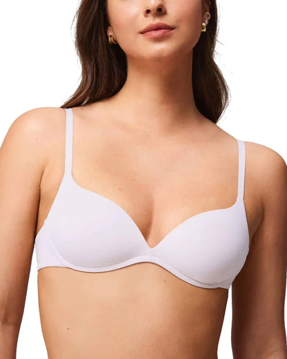 Wireless padded push-up bra for small busts, wire-free comfort 32AA–38A.