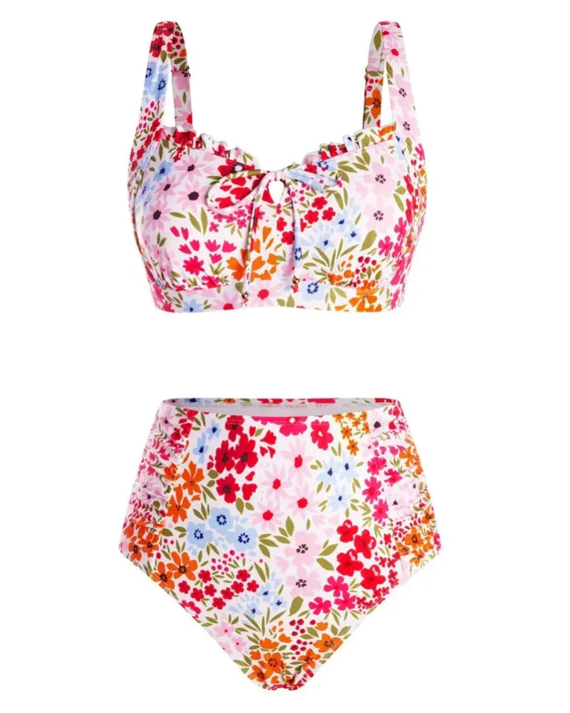 Women’s 2026 High-Waisted Tummy Control Bikini Set