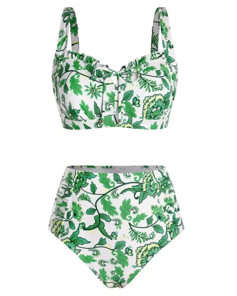 Women’s 2026 High-Waisted Tummy Control Bikini Set