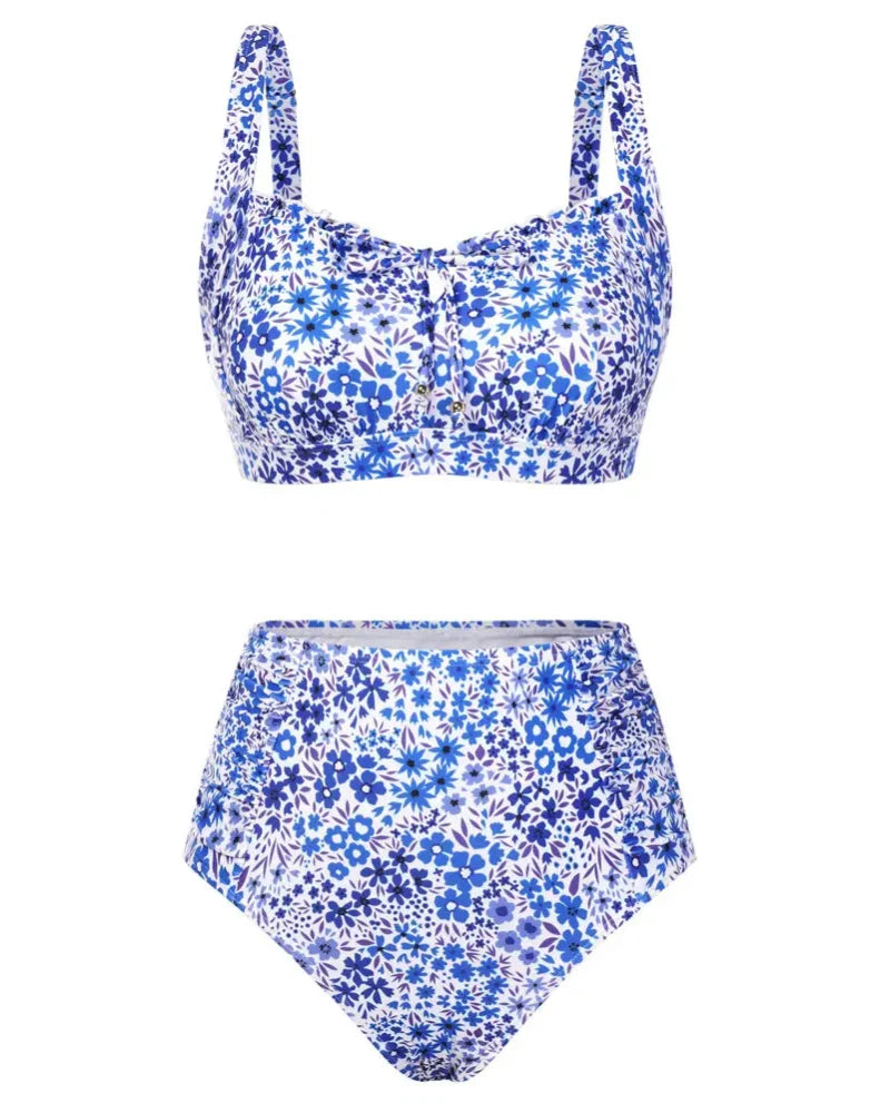 Women’s 2026 High-Waisted Tummy Control Bikini Set