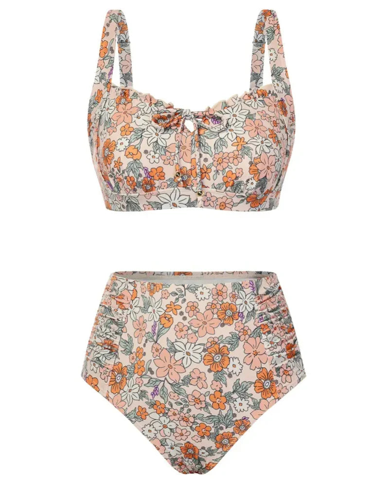 Women’s 2026 High-Waisted Tummy Control Bikini Set