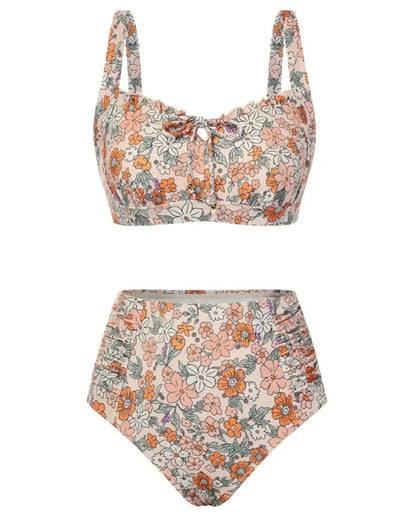 Women’s 2026 High-Waisted Tummy Control Bikini Set