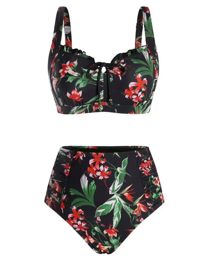 Women’s 2026 High-Waisted Tummy Control Bikini Set