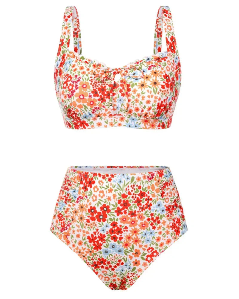 Women’s 2026 High-Waisted Tummy Control Bikini Set