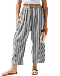Black White Striped