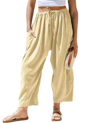 Yellow White Striped