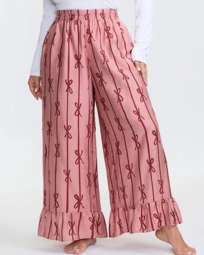 Women’s Nylon Pajama Set – Stripe, Pocket, Soft, Summer & Gift