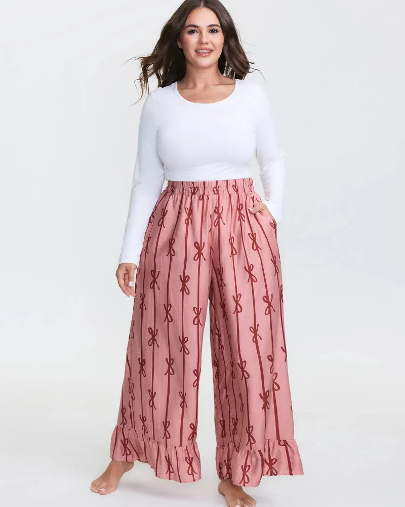 Women’s Nylon Pajama Set – Stripe, Pocket, Soft, Summer & Gift