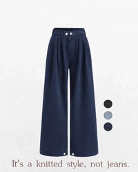 Knitted navy blue