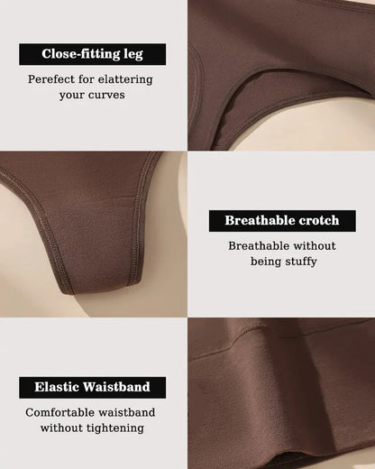High-waist seamless thongs, tummy control, soft stretch, no-show