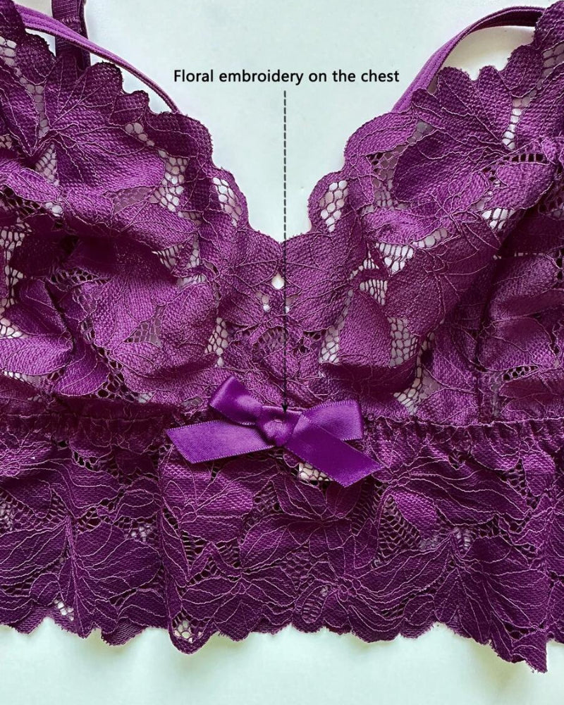 Seduluxe Plus Size Lace Lingerie Set  2-Piece Sexy Sleepwear