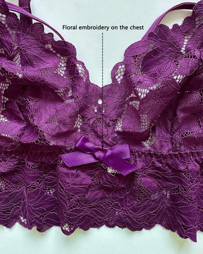 Seduluxe Plus Size Lace Lingerie Set  2-Piece Sexy Sleepwear