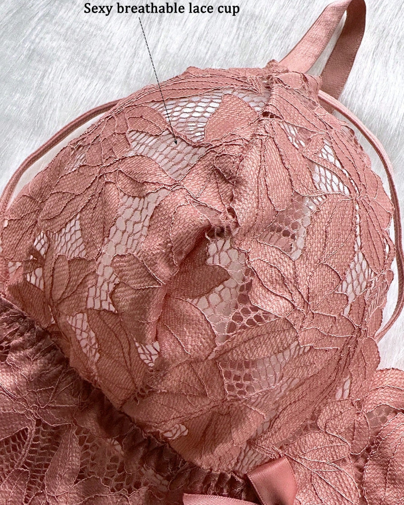 Seduluxe Plus Size Lace Lingerie Set  2-Piece Sexy Sleepwear