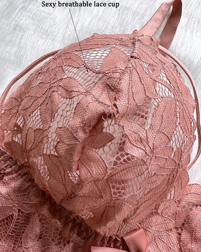 Seduluxe Plus Size Lace Lingerie Set  2-Piece Sexy Sleepwear