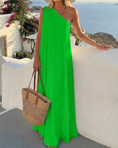 Women’s One-Shoulder Maxi Dress