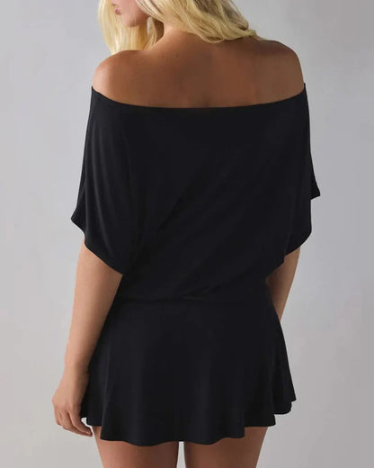 Women’s Off-Shoulder Mini Dress, Beach Party Dress