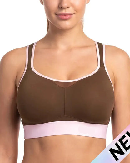 Plus Size Wireless High Support Sports Bra for Women