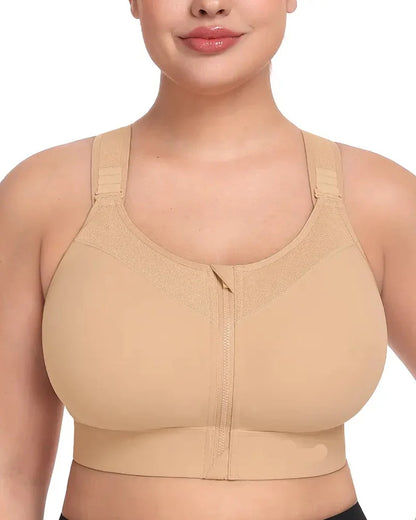 Plus Size Wireless High Support Sports Bra for Women