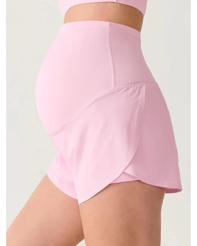 Maternity Dolphin Workout Shorts, Over-Belly, Summer Running