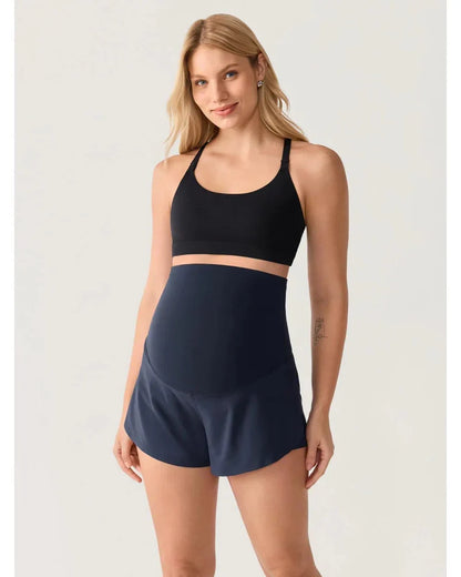 Maternity Dolphin Workout Shorts, Over-Belly, Summer Running