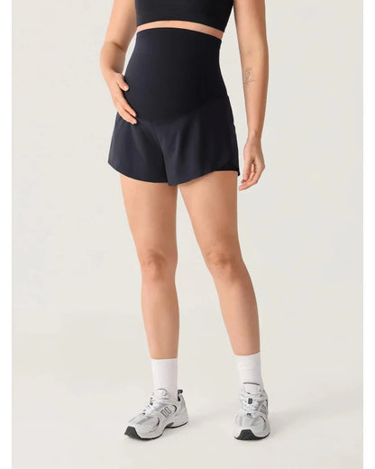 Maternity Dolphin Workout Shorts, Over-Belly, Summer Running