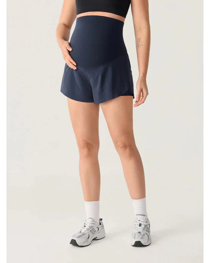 Maternity Dolphin Workout Shorts, Over-Belly, Summer Running