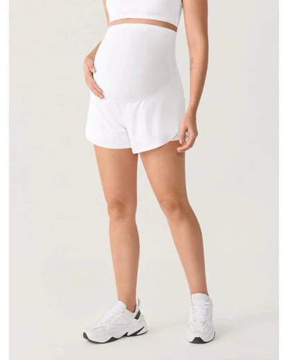 Maternity Dolphin Workout Shorts, Over-Belly, Summer Running