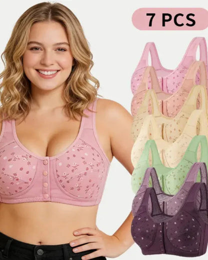 Wireless Front Closure Lace Bras, Light Support, Size Up