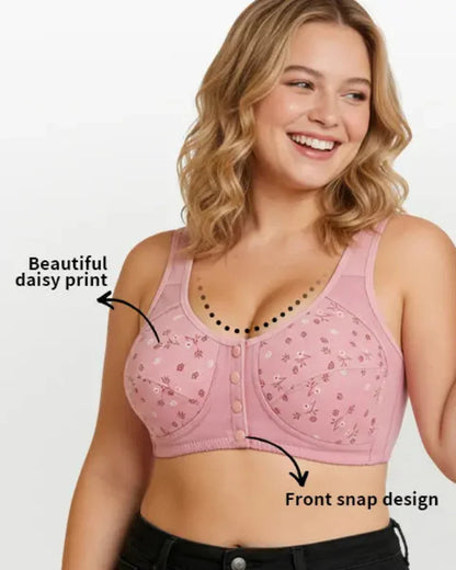 Wireless Front Closure Lace Bras, Light Support, Size Up