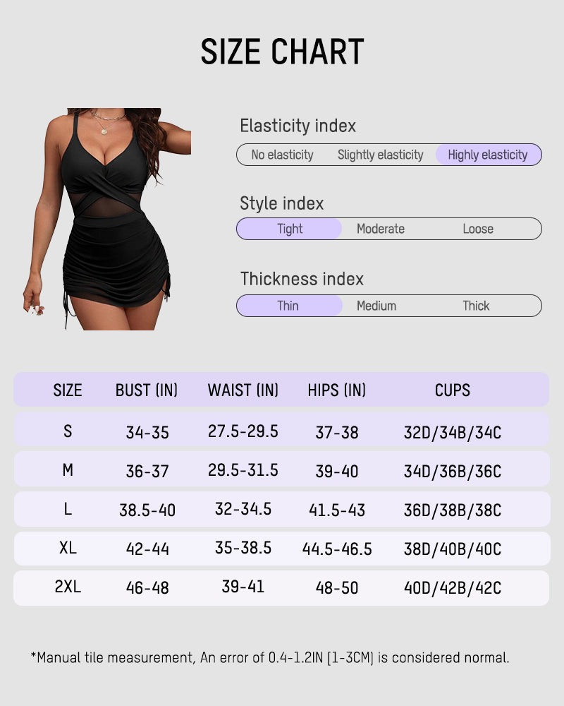 Twist-Detail One-Piece with Waist-Sculpting Fit