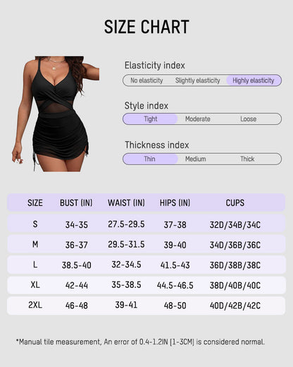 Twist-Detail One-Piece with Waist-Sculpting Fit