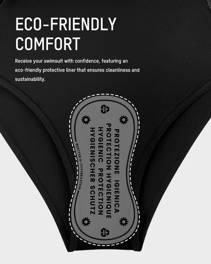 Twist-Detail One-Piece with Waist-Sculpting Fit