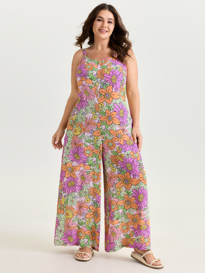 Colorful Stretch Jumpsuit with Custom Fit