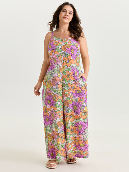 Colorful Stretch Jumpsuit with Custom Fit
