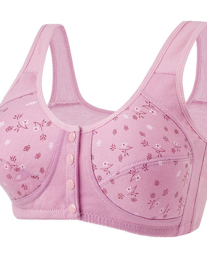 Wireless Front Closure Lace Bras, Light Support, Size Up