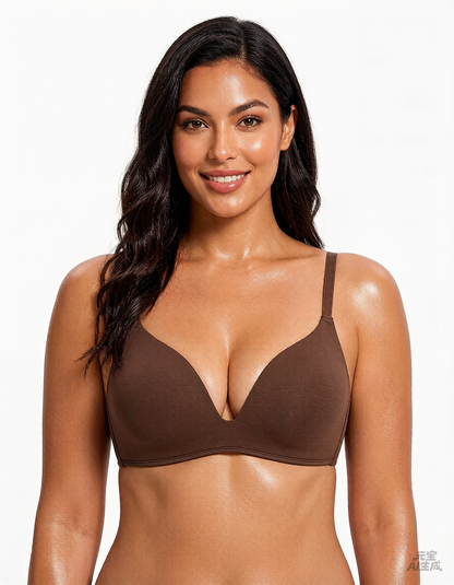 Wire-Free Cotton Lift T-Shirt Bra