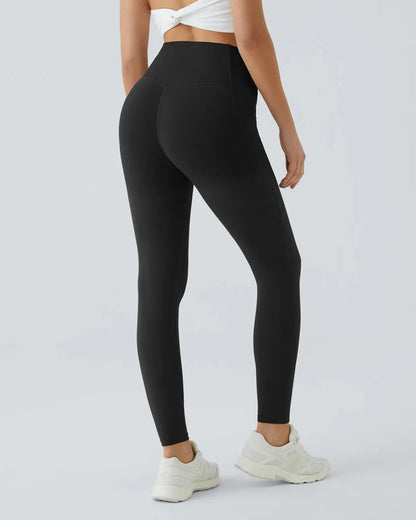 High Waisted Tummy Control Workout Leggings with Side Pockets
